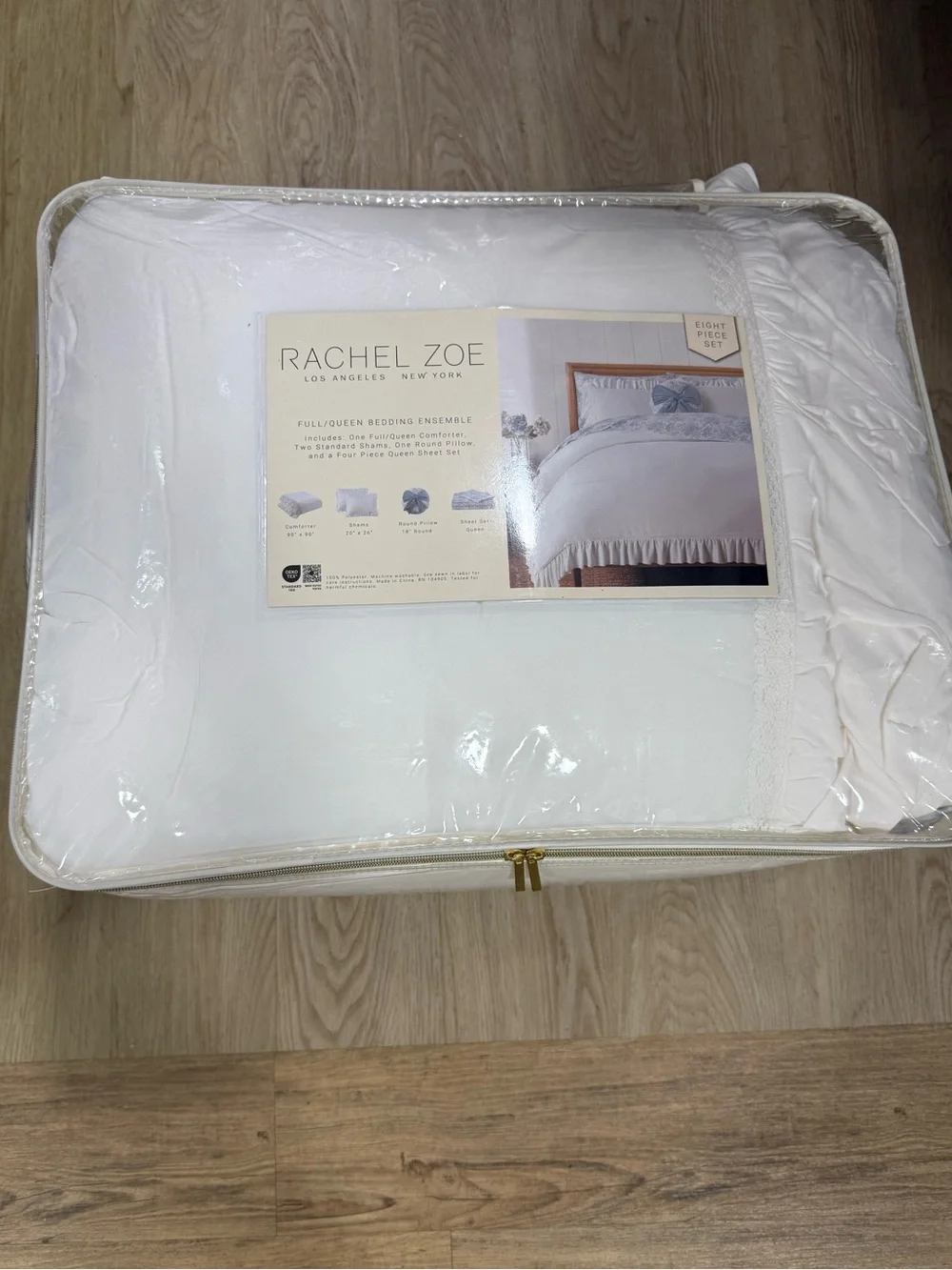 Rachel Zoe Blue and White Comforter Set